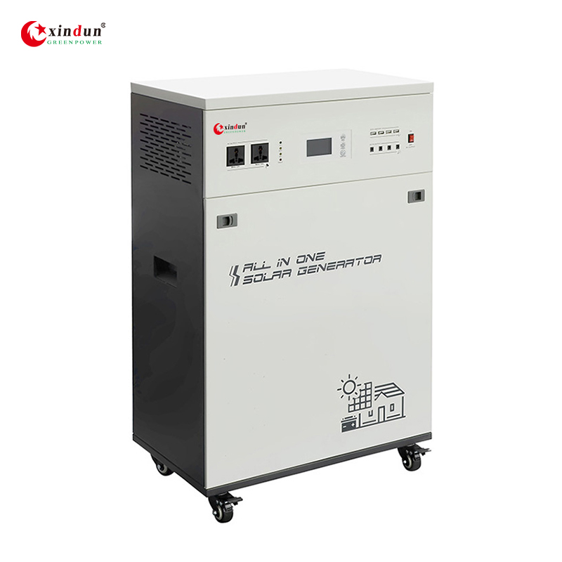 6000W Home Use Portable All in One Energy Storage 10kwh 12.5kwh Solar Power Generator Mobile PV off Grid Hybrid Lithium Battery Backup Solar Power Kits