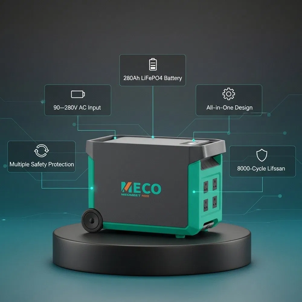 High Performance 3.6kwh LiFePO4 Portable Solar Power Station for Friends Gathering