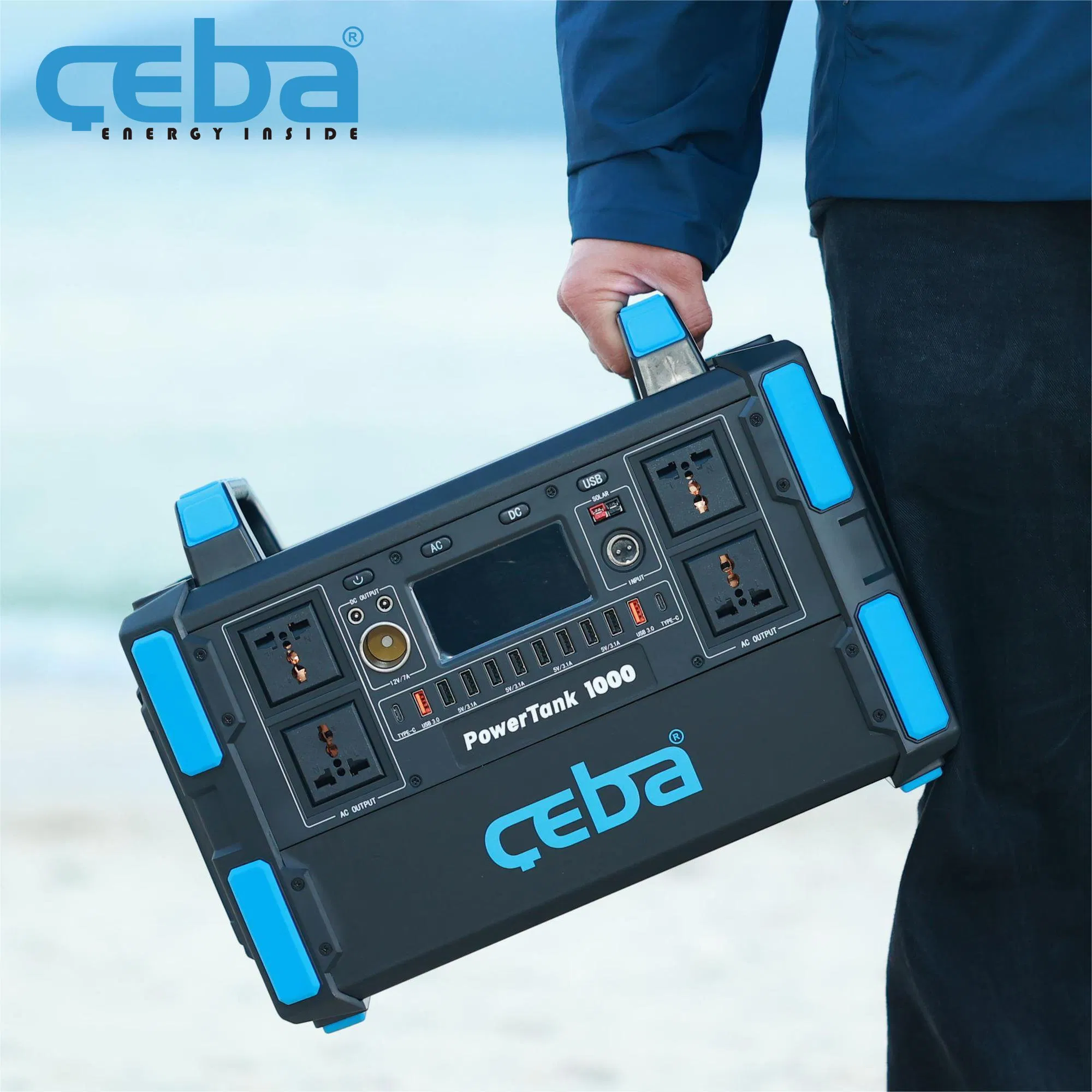 OEM 150W 200W 300W 500W 1000W Solar Outdoor Supply Portable Power Station for Camping