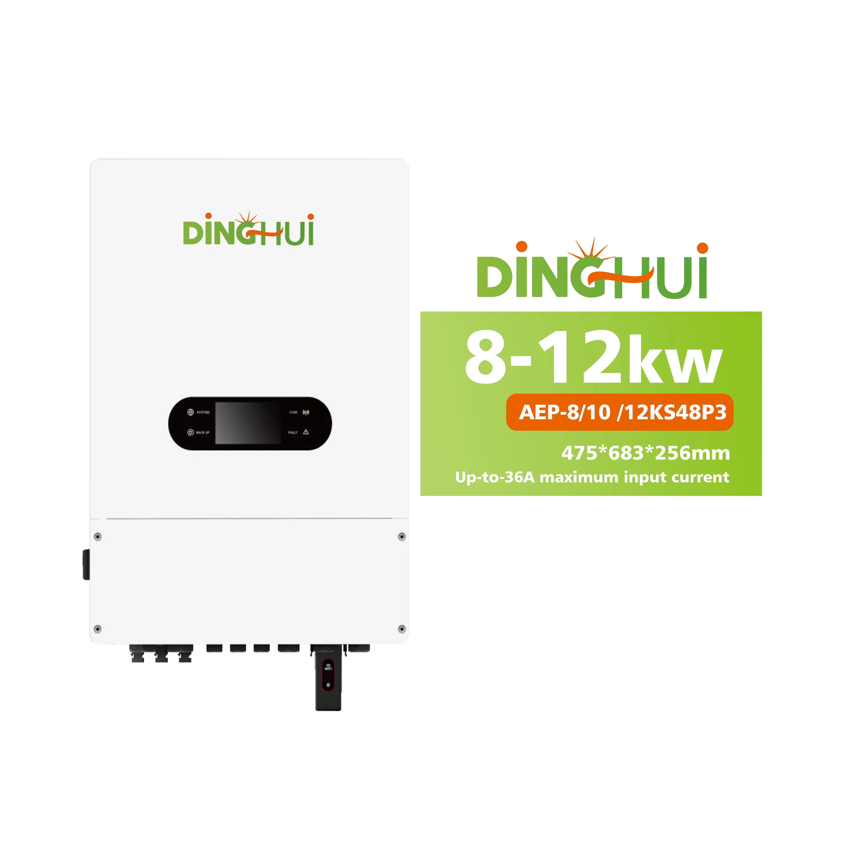 Hybrid Solar Inverter off-Grid 8kw 10kw 12kw Three Phase String MPPT Charge Controller Inverter