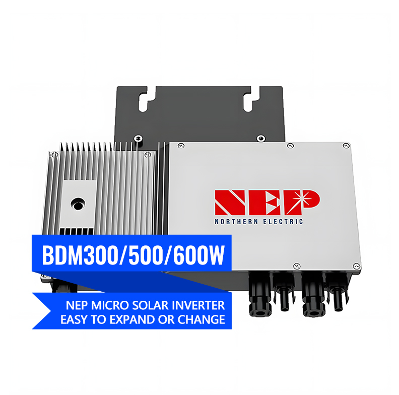 Low Price High Quality Nep Micro Inverter with WiFi/PLC Single/Three Phase MPPT on Grid Solar Panel 300/500/600/800W