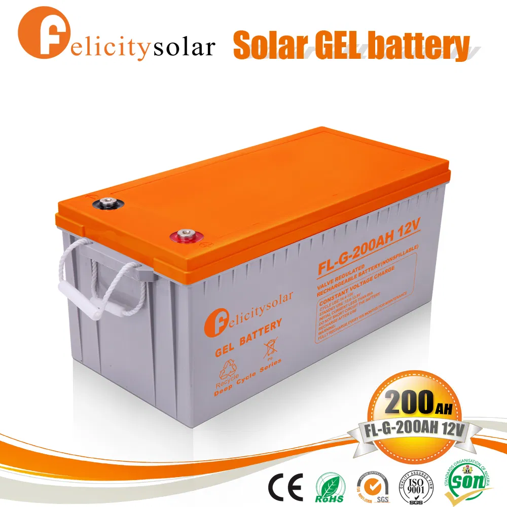 Felicitysolar Gel Battery 200ah 12V Solar Power Storage Battery