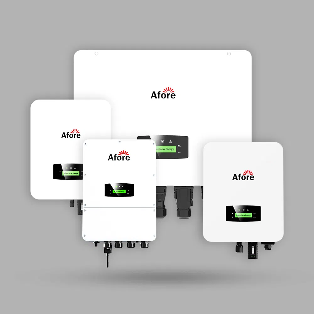 Afore Three Phase 12Kw Hybrid Inverter 3Kw 5kw 6Kw 8Kw 10Kw Solar Power String Pv Inverters With MPPT for Solar Power Household