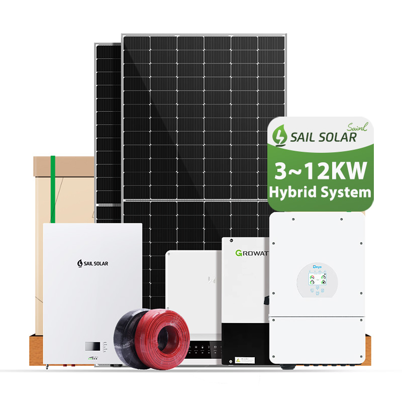 Residential 3kw 5kw Solar Power System 15kw Solar Penel System 20kw Hybrid Solar System 25kw Solar System with Lithium Battery for Complete Solar System
