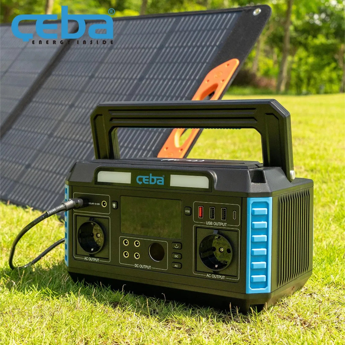 OEM 150W 200W 300W 500W 1000W Solar Outdoor Supply Portable Power Station for Camping