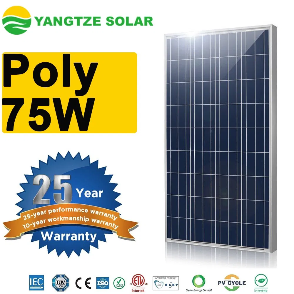 China Factory Best 75W Polycrystalline Solar Panel