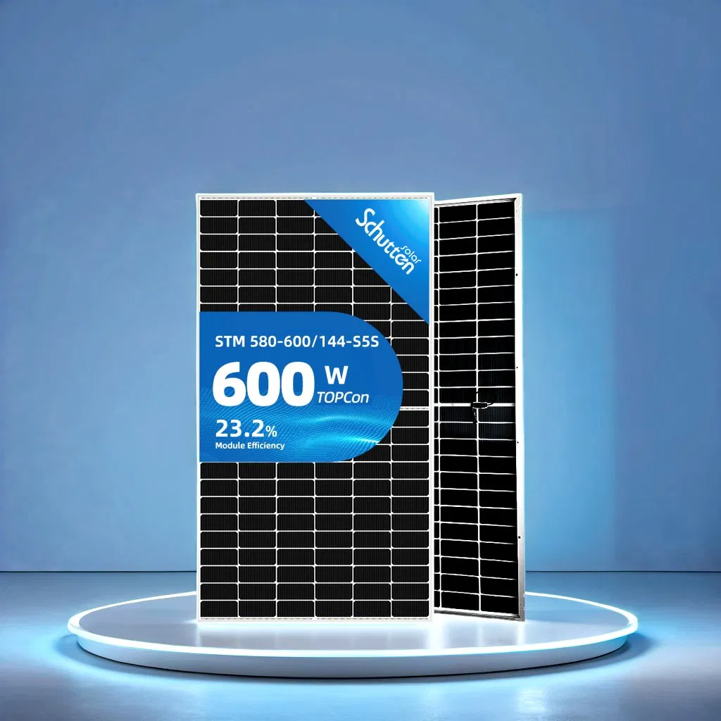 A Grade Schutten 580W 585W 590W 595W 600W Bifacial Solar Panel 740PCS Per 40hq Container 2278*1134*30/35mm