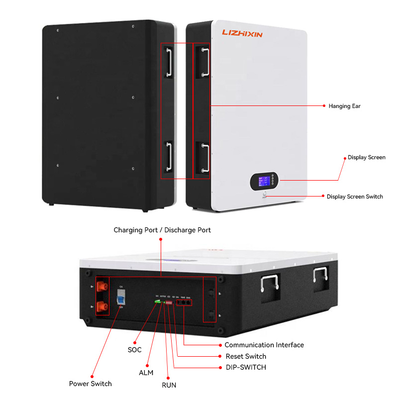 51.2V 200ah 100ah 150ah Wall Mounted LiFePO4 Battery 5kwh 7kwh 10kwh Lithium Cells for Power Battery/Energy Storage System