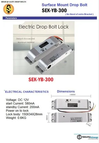 High Quality for Bluetooth Smart Locks Aluminum Alloy Bolt Lock Glass Doors Auto-Relock Timer Fail-Safe Features Wholesale