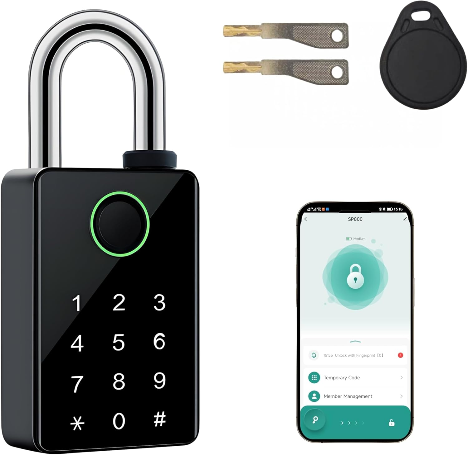 Factory Wholesale Smart Zinc Alloy Fingerprint &amp; Password Keyless Candados Anti-Thief Security Padlock at Cheap Price
