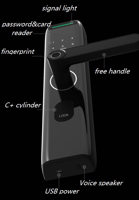 Keyless Security Digital Fingerprint Smart Door Lock