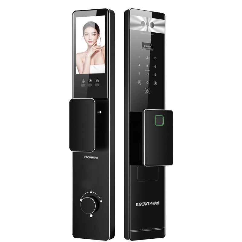 Tuya Smart Door Lock WiFi Keyless Entry Waterproof Fingerprint Face Recognition Memory Card Cloud Security Aviation Aluminum