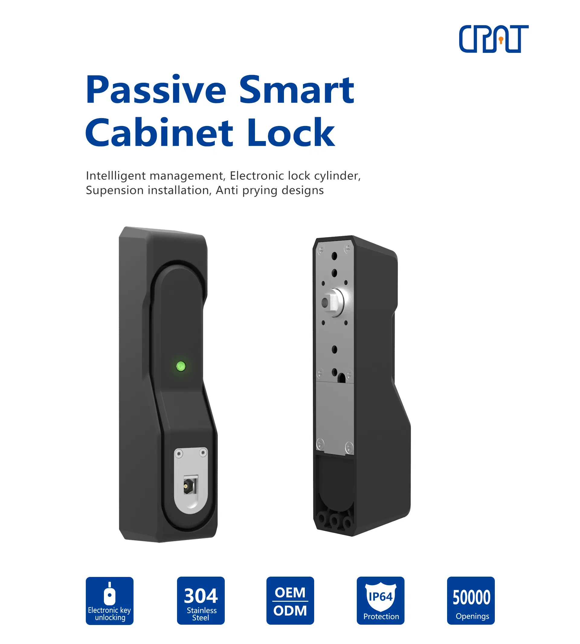 Passive Smart Cabinet Lock with Flexible Authorization for Electricity Cabinet