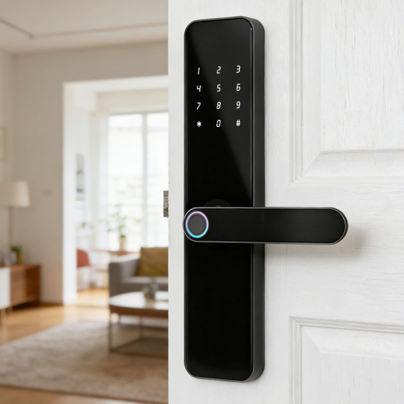 Bluelock Multi-Unlock App Remote Control Keyless Smart Door Lock with Fingerprint Password Unlocking