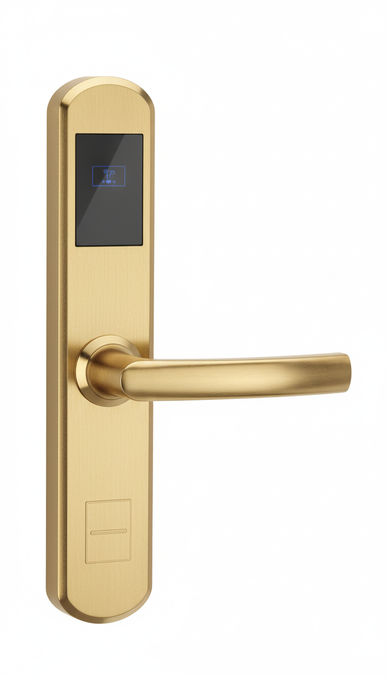 Smart for Hotel Door Lock FDHL-E200-S-BLE Slim Stainless Steel RFID Keyless Digital TTLock Cloud Tuya App | Fox Domotics