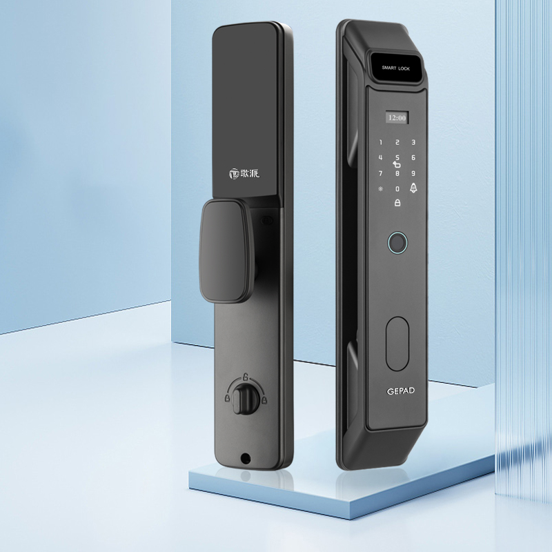 Advanced Home Office Smart Door Lock Biometric Fingerprint Recognition Password Access Card Mechanical Key-Gepad G5 300 Users