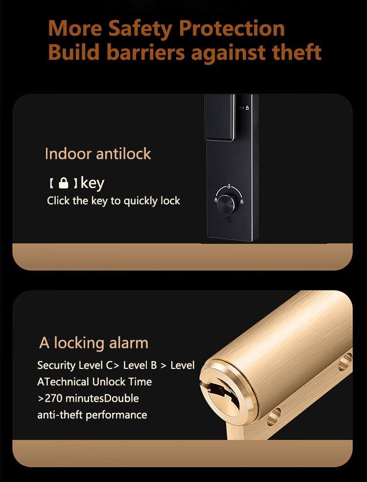 SUOBOOT Latest Version Smart Lock A03-U Face Palm Vein Recognition HD Camera with Visual Intercom