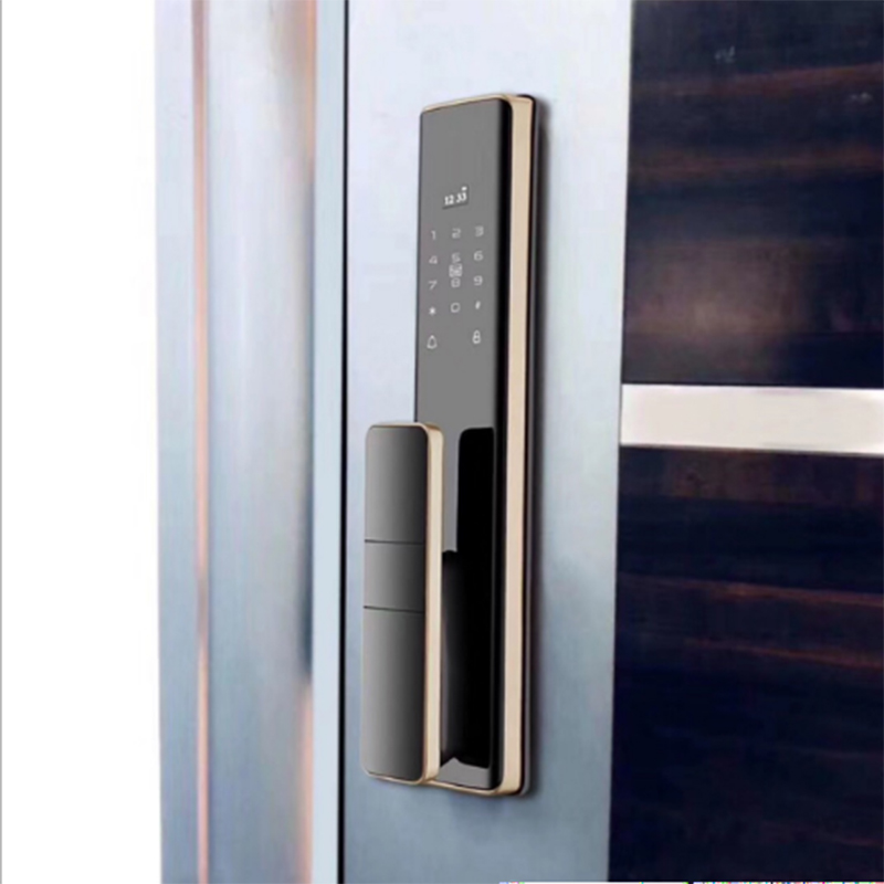 S912 Smart Remote Control Residence Biometric Locks Fingerprint Digital Code Card Key Tuya WiFi APP Smart Door Lock
