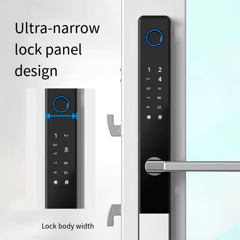 Tuya TTLock APP Aluminum Alloy Durable Door Lock Home WiFi Network Digital Smart Fingerprint Slim Door Lock