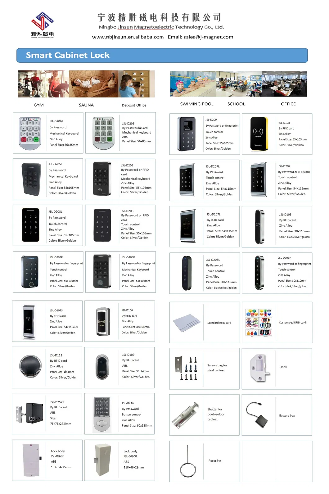 Smart Lock Product Series Lineup
