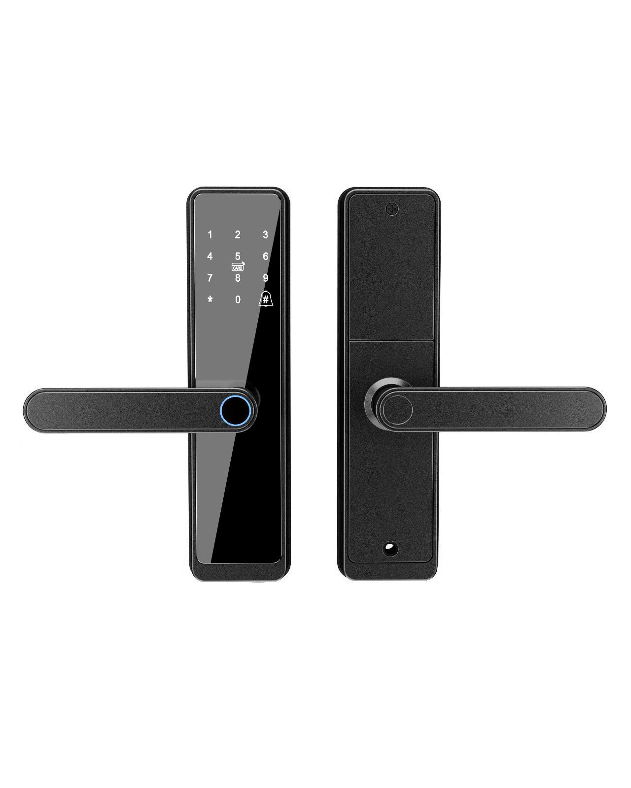 Tuya Ttlock APP Control Fingerprint Electronic Digital Touch Screen Keypad Code Smart Door Lock