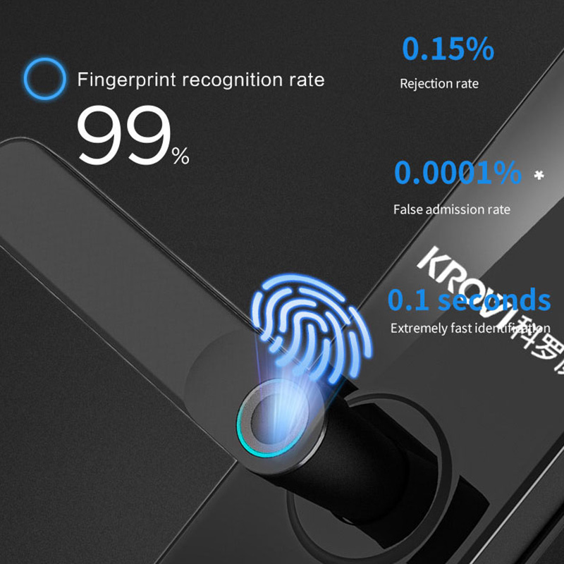 WiFi Smart Fingerprint Lock Smart Fingerprint Door Lock WiFi Enabled Door Lock TTlock App Lock
