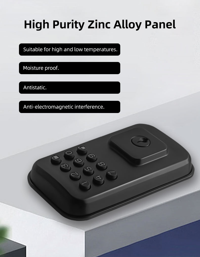 Tuya Smart Door Lock, Keyless Entry Fingerprint Password Keypad Deadbolt, Electronic Security Lock with App Control