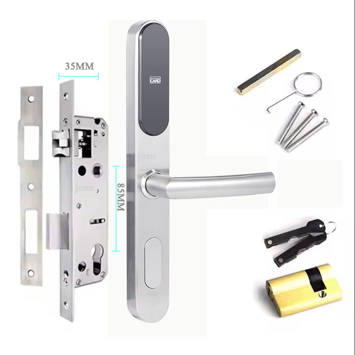 3585 Mortise Stainless Steel Intelligent RFID Card High Frequency Digital Card Key Locks with Free Software