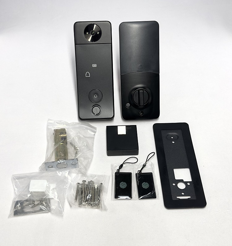 New Arrival Digital Door Lock Doorbell With Chime 720p Camera WIFI TUYA APP Remote Control Security Smart Deadbolt Door Lock