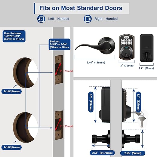 Electronic Keypad Deadbolt View 2