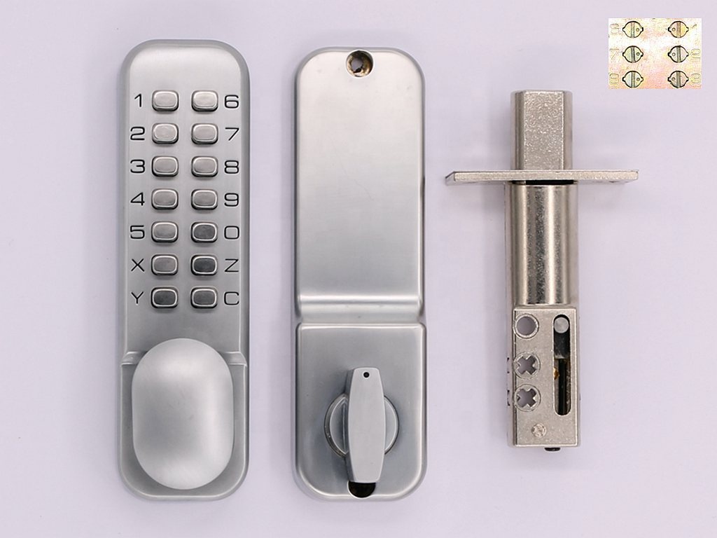 Digital Door Lock Mechanical Keyless Entry Door Lock Password Combination Keypad Deadbolt Waterproof Code Door Lock