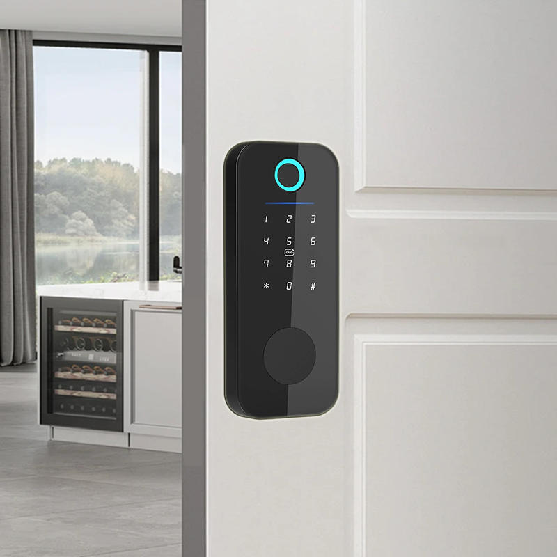 Tuya Electric Digital WiFi Smart Door Lock High Security Fingerprint Deadbolt with Camera for Steel Door Keyless Password Key