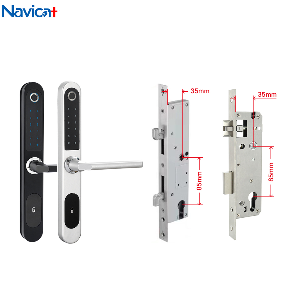 High Quality Aluminium Intelligent Door Lock Waterproof Fingerprint Biometric Digital Lock for Sliding Door