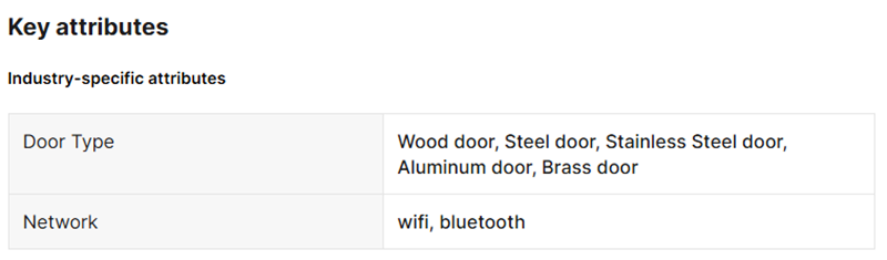 Smart Lock Features