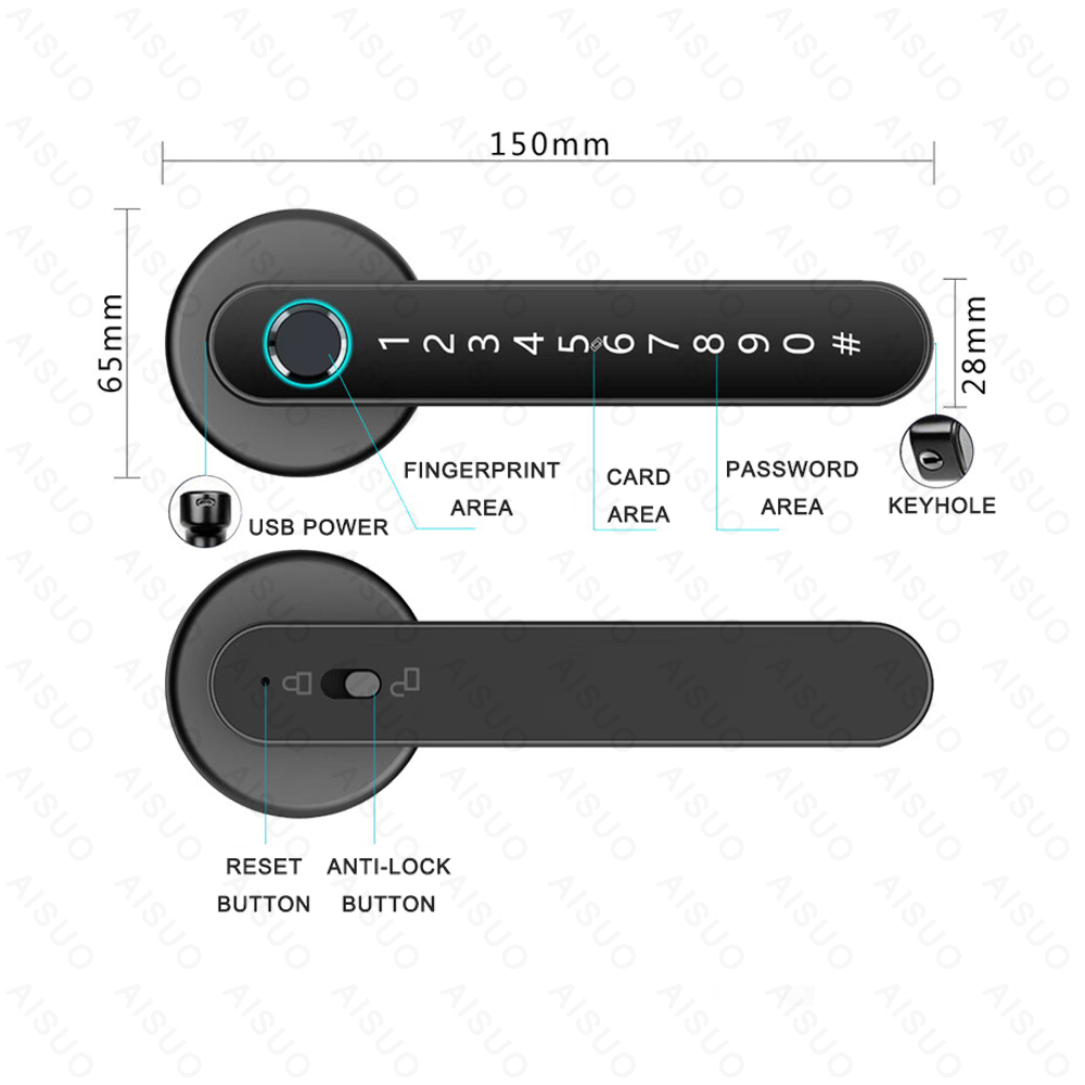 Top Sales TUYA APP Smart Lock Door Fingerprint Biometric Cerradura Inteligente Con Digital Electronic Fingerprint Smart Lock