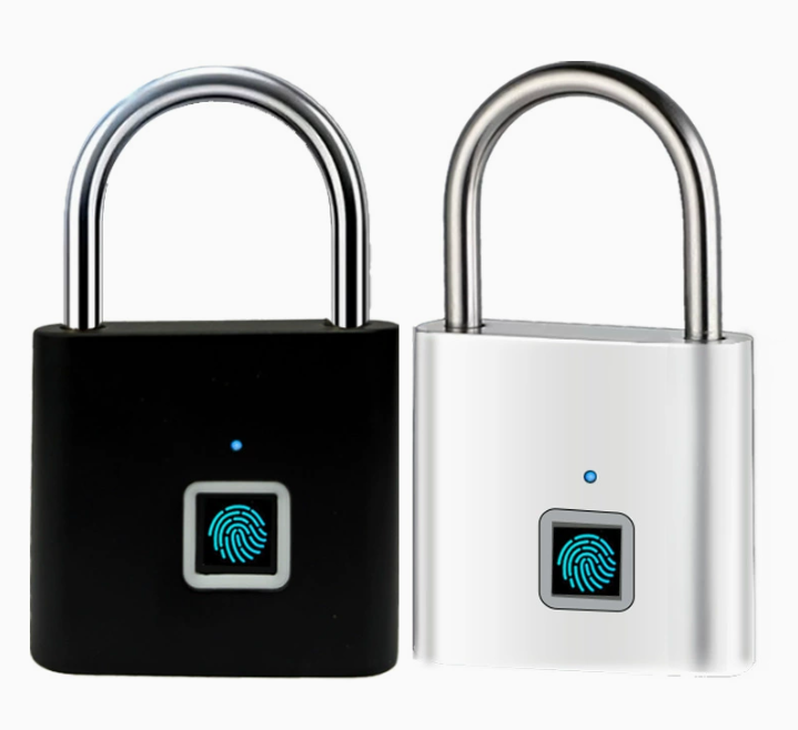 China Manufacture High Quality Smart Padlock Zinc Alloy Fingerprint Lock Anti-theft for Office/home