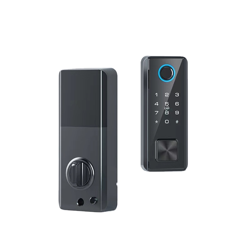 Tuya TTlock Fingerprint Smart Lock Automatic Sensor Keypad &amp; Mobile Phone Remote Control Digital Door Lock Aluminum Door