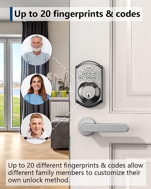 Durable Keyless Entry Electronic Deadbolt Lock with Keypads Auto-Lock Feature