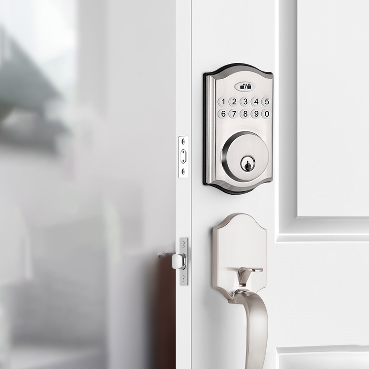 High Security Waterproof Auto Deadbolt Lock TTlock Tuya APP Electric Digital Password WiFi Smart Door Lock