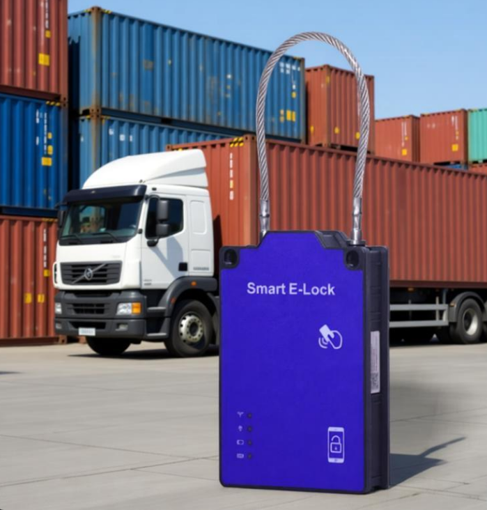 2/3/4G Realtime Smart GPS Padlock Cargo Container Monitoring Remote Control Fleet Management Tracking Logistics Railway Key/Card