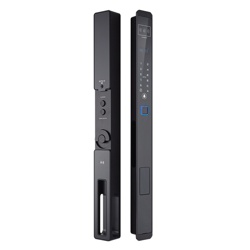Hot Sale Thermal Break Doors With 3D Biometric Access Auto Locking Mechanism Waterproof Electronic Lock