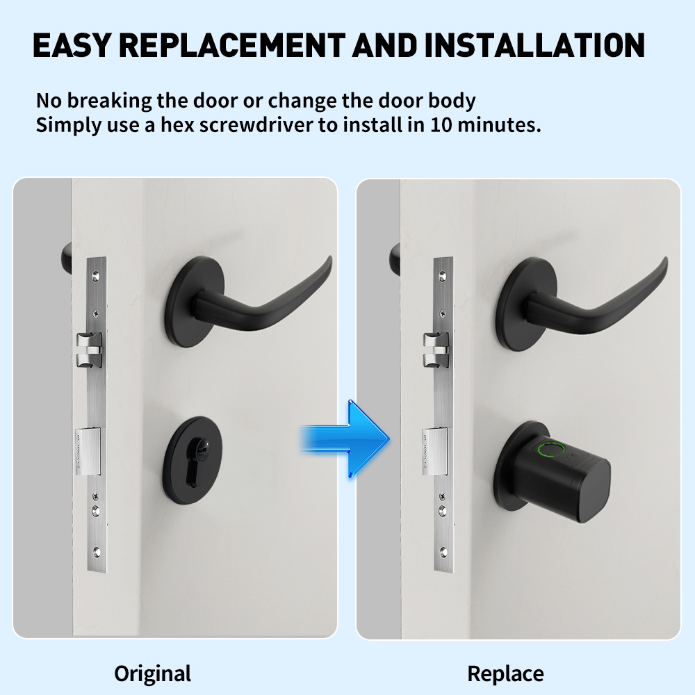 2025 Innovative Smart Lock Tuya Fingerprint Keyless Entry for Enhanced Home Security