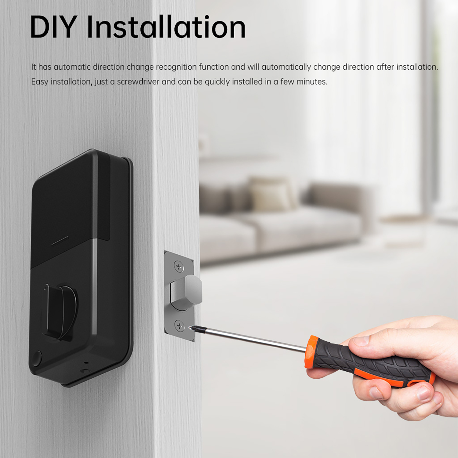 Tuya Keyless Entry Door Fingerprint TTlock Smart Deadbolt Lock