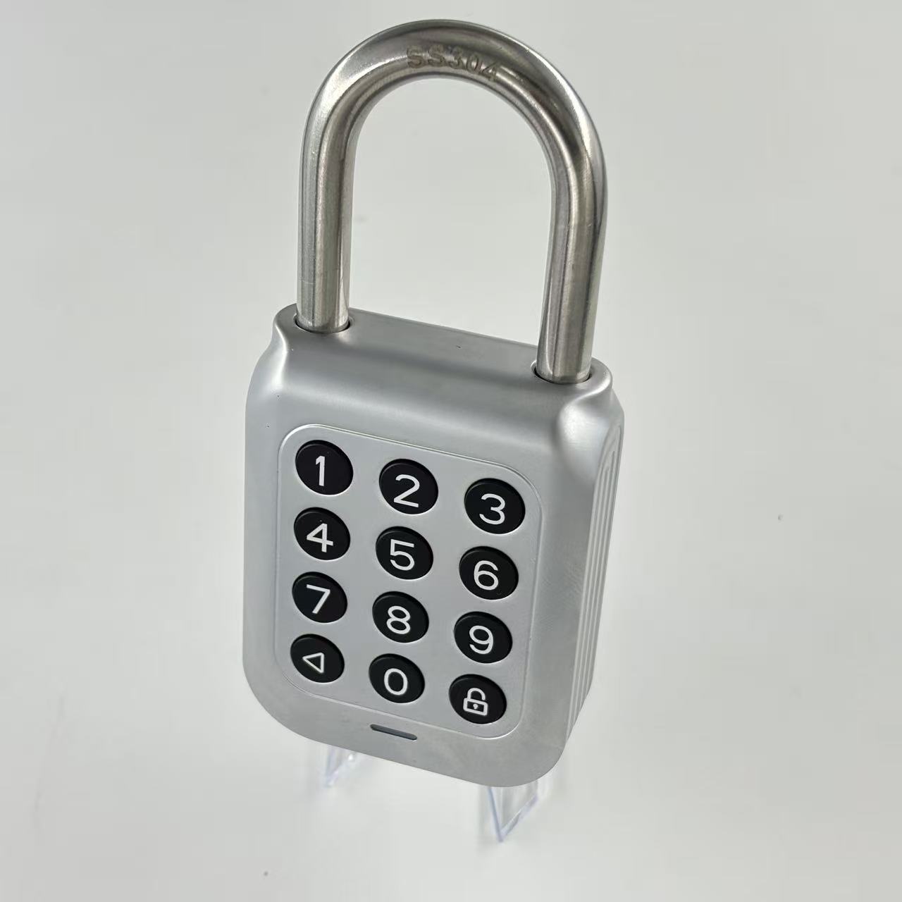 IP67 Padlock Code Lock Hardened Stainless Steel Shackle Silver Waterproof Padlock For Electrical Security Padlocks