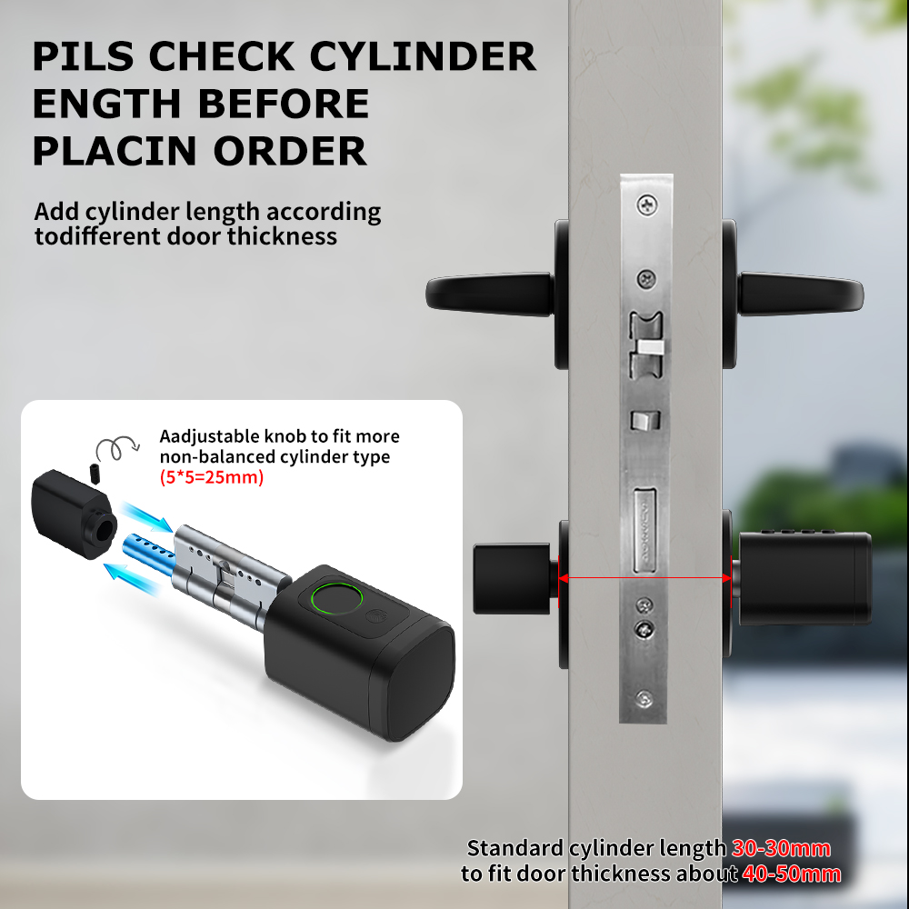 2025 Innovative Smart Lock Tuya Fingerprint Keyless Entry for Enhanced Home Security