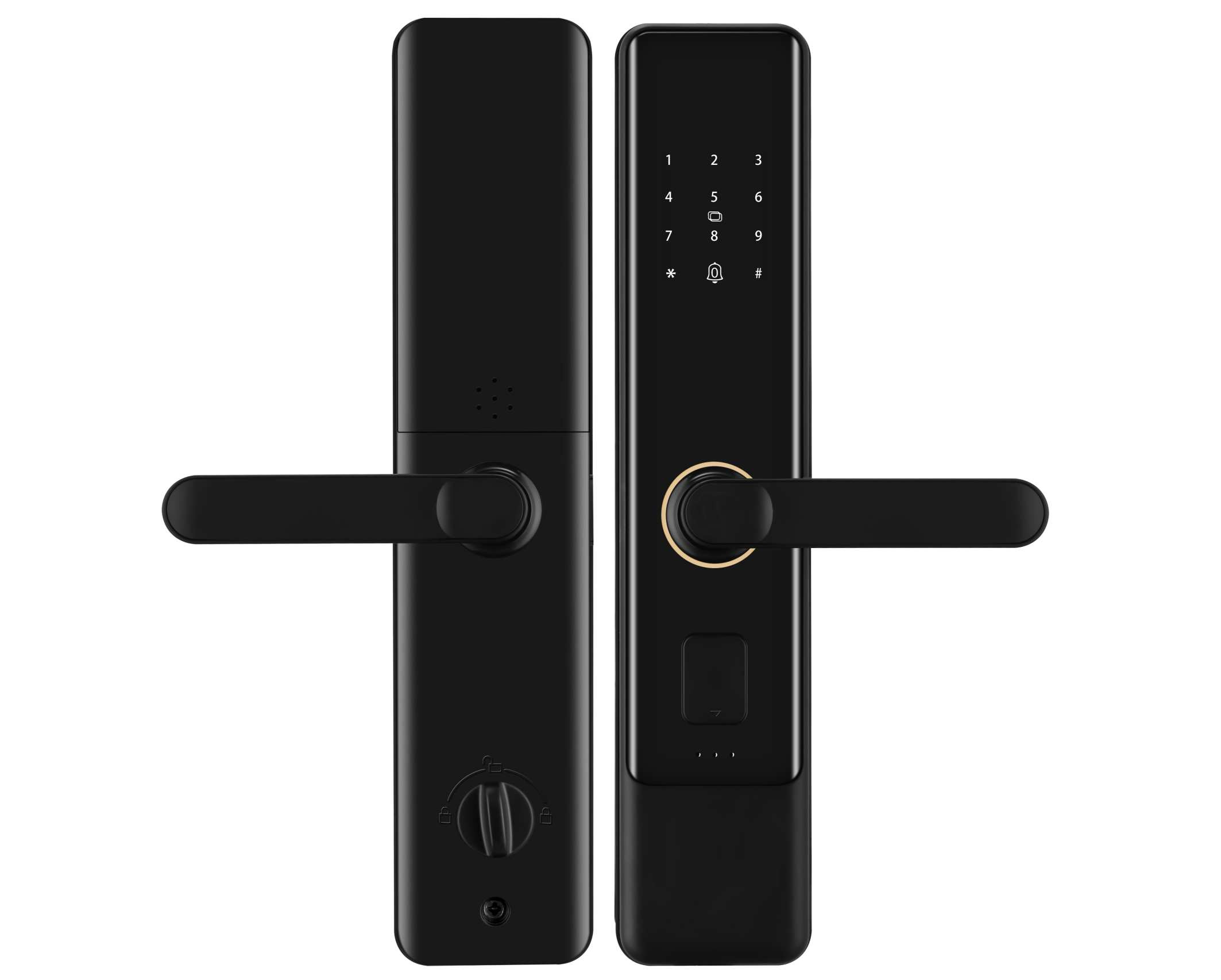 TY Smart Door Lock Wholesale Biometric Fingerprint &amp; Password Aluminum Alloy &amp; Wood Door WiFi Network