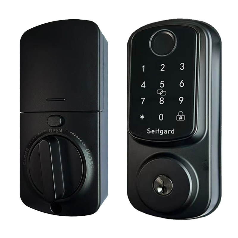 USA Canada Standard Aluminum Door Smart Door Lock European Household Tuya TT Fingerprint Recognition WiFi for Smart Lock
