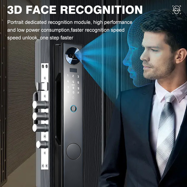 High Performance Fingerprint Door Lock Intelligent Digital Remote Control Electric Automatic Smart Door Lock for Home