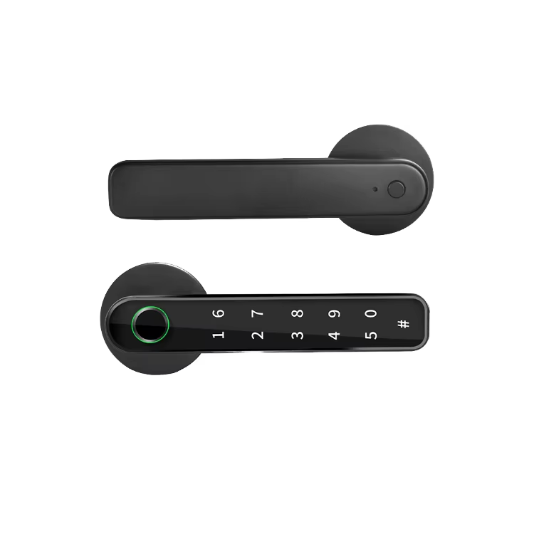 Best Seller Easy Installation APP Management Keypad Smart Door Lock With Handle Fingerprint Door