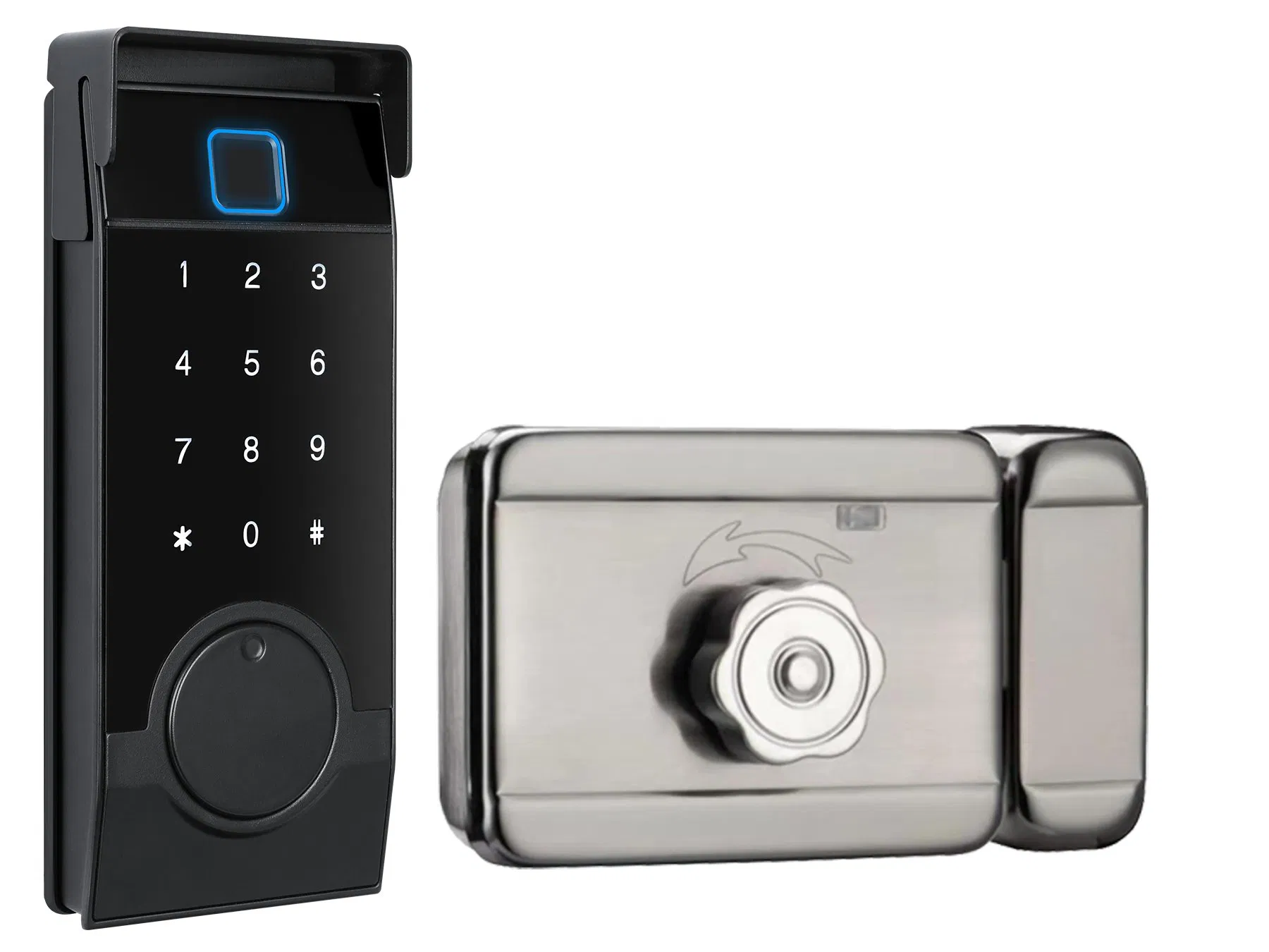 Smart Electric Night Latch Rim Lock Rimlock Deadbolt Nt003